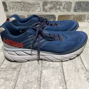 Men's Hoka One One Clifton 6 Running Shoes Sneakers - Size 9  English Blue